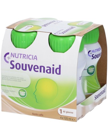 Souvenaid Alimento Dietetico Gusto Caffe 4x125 ml